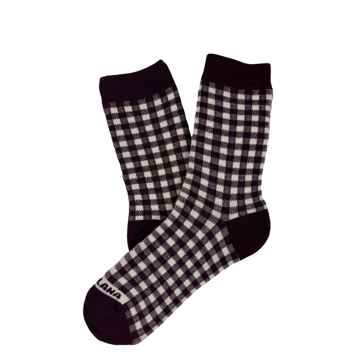 Calcetines Vichy Burdeos